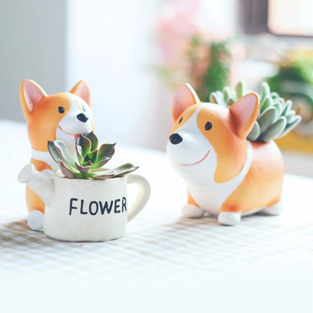 corgi pot plant Corgi Plant Holder Standalone