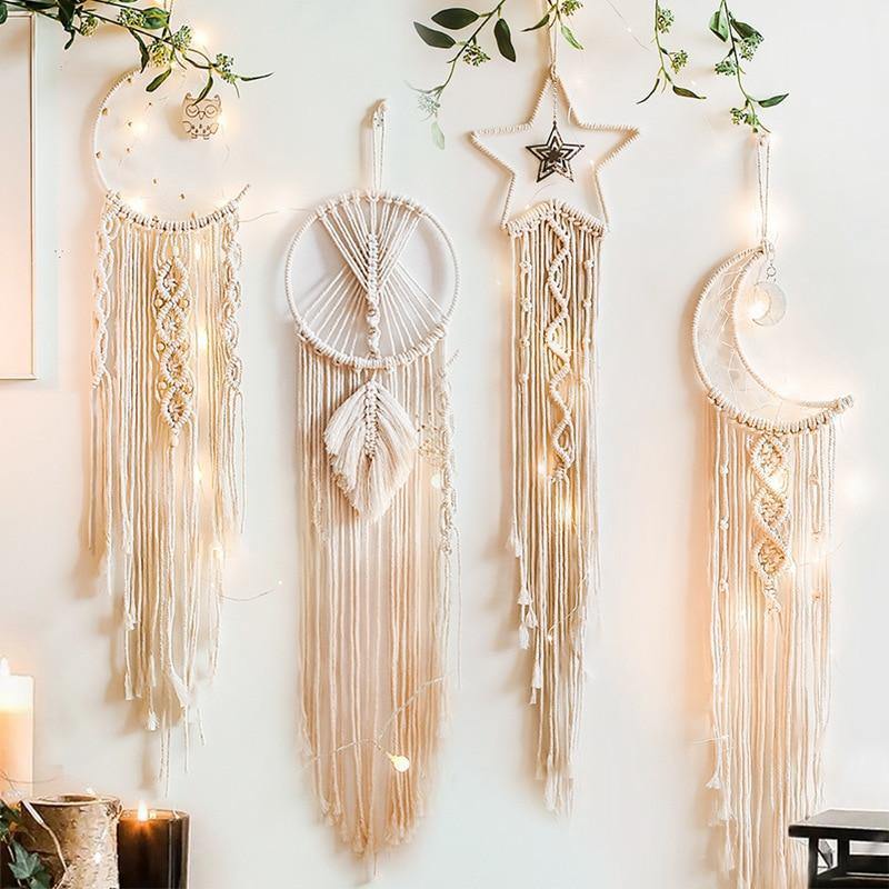 Macrame moon and star wall hanging discount