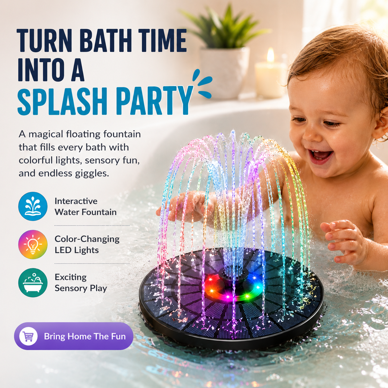 Splasharoo™ - Bath Time Fountain | Lily & Eden