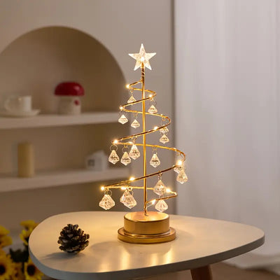 Crystal Cascade - Tabletop Lamp Tree