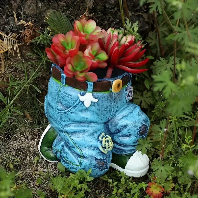 retro planter pots Retro Denim - Garden Planter