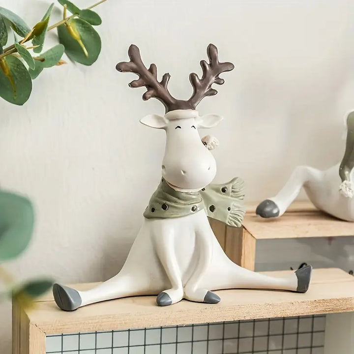 FrostyElk™ - Holiday Reindeer Figurine | Lily & Eden