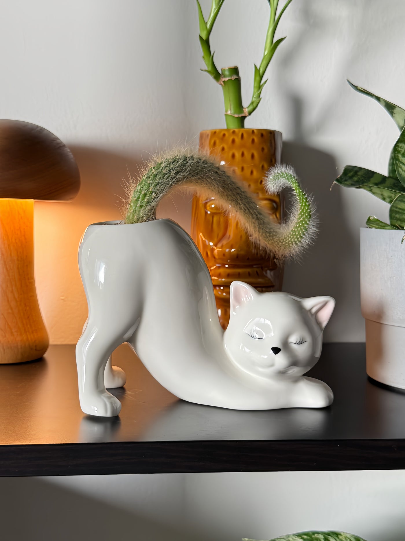 WhiskerBloom™ - Kitty Ceramic Pot