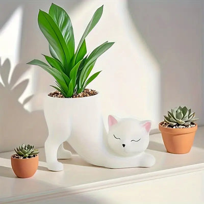 WhiskerBloom™ - Kitty Ceramic Pot