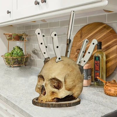SkullSlice™ - Gothic Skull Knife Holder