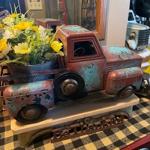 truck plant pot Rusty Roadster - Vintage Truck Pot