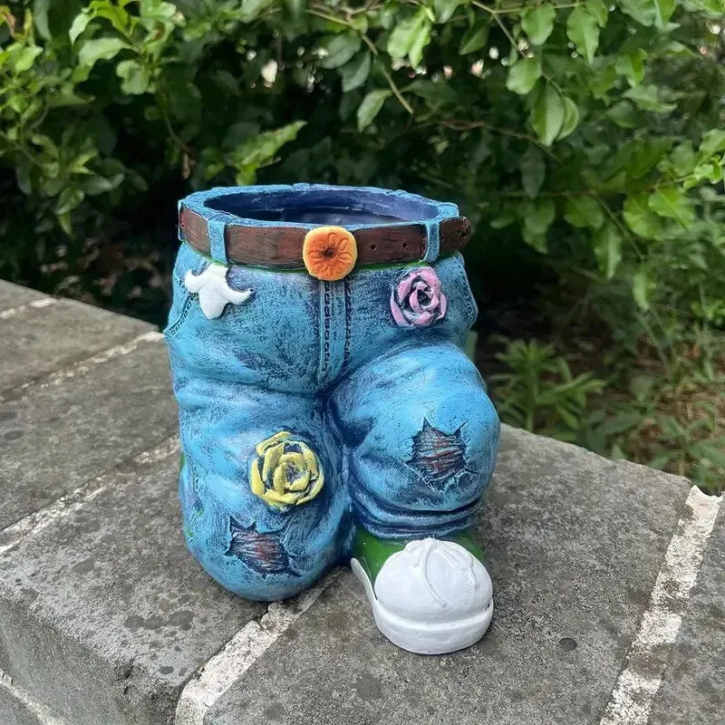 denim plant pots Retro Denim - Garden Planter