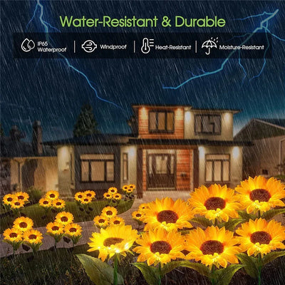 Sunshine Blooms™ - Outdoor Sunflower Solar Lights
