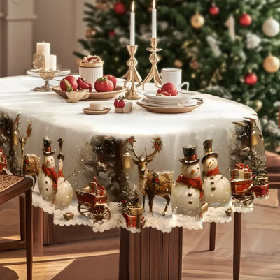 Frosty Feast™ – Christmas Tablecloth