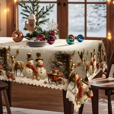 Frosty Feast™ – Christmas Tablecloth