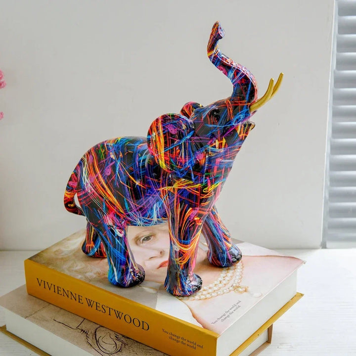 Lucky Trunk - Graffiti Art Elephant Sculpture | Lily & Eden