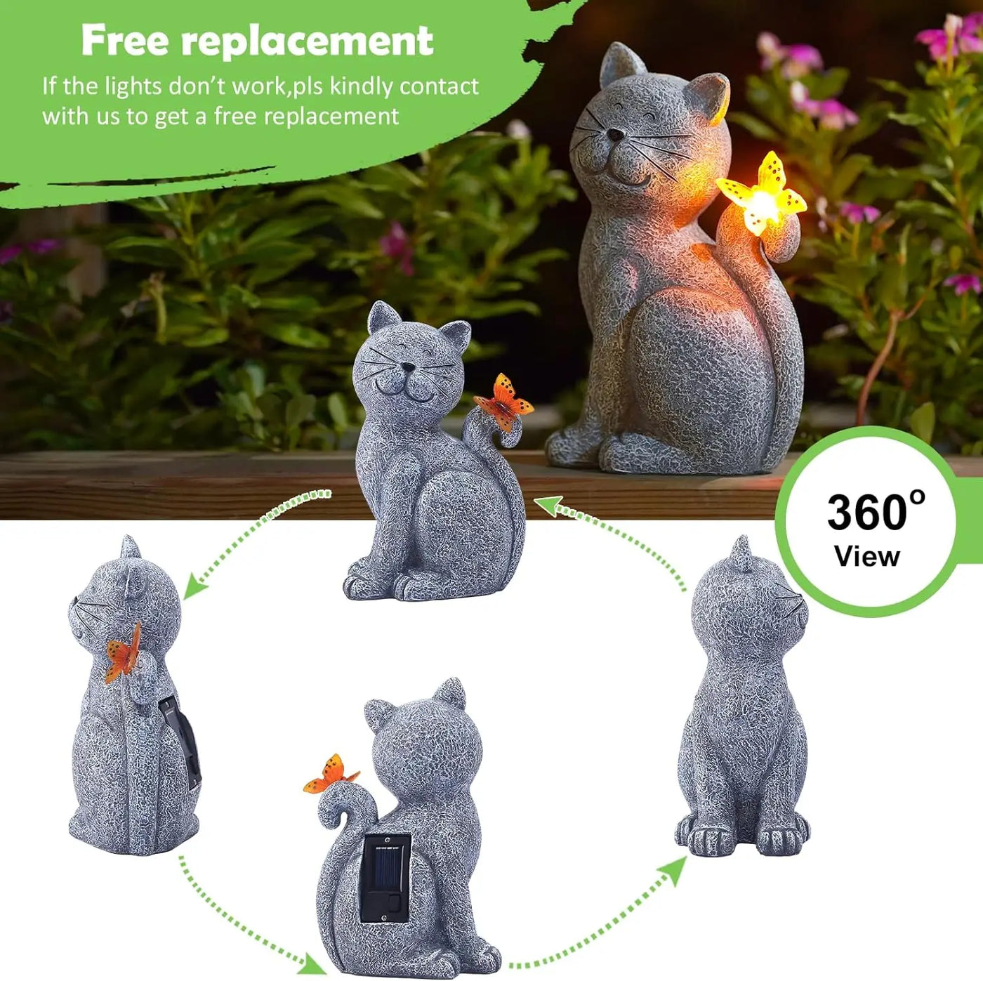 WhiskerGlow™ Solar Cat