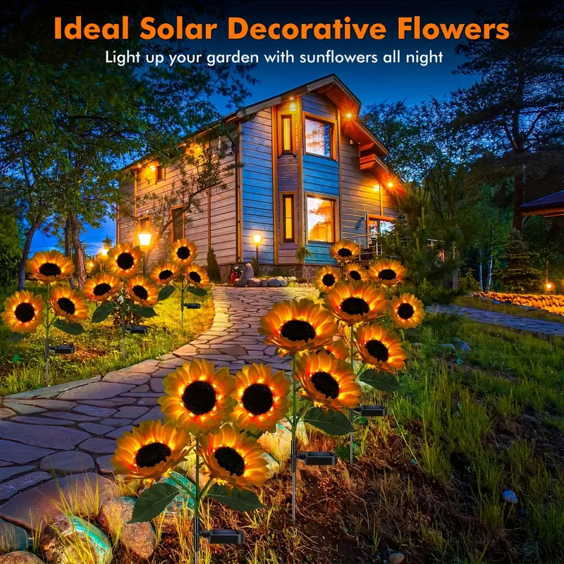 Sunshine Blooms™ - Outdoor Sunflower Solar Lights – Lily & Eden
