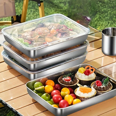 SteelStack™ – 3pcs Stainless Food Storage & Meal Prep Set