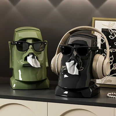 Moai Box™ - Tissue & Storage Accent