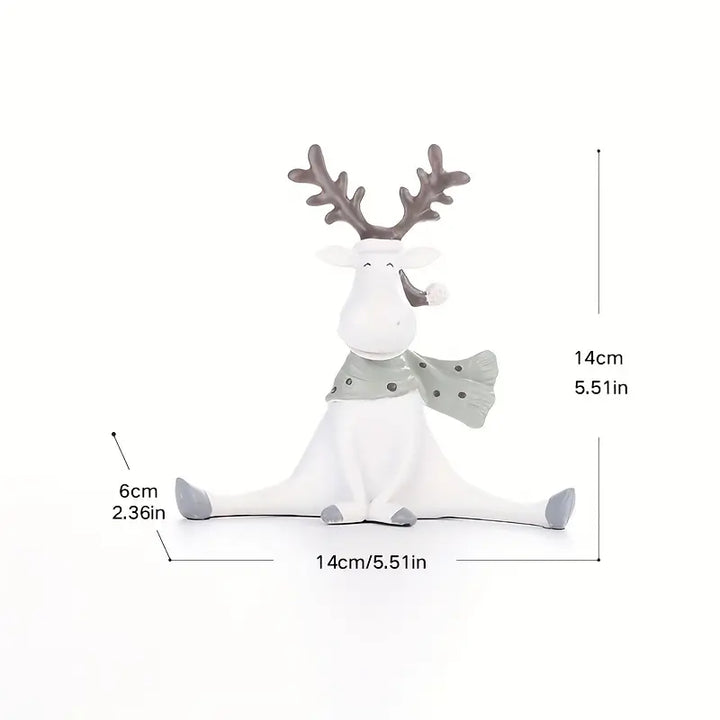 FrostyElk™ - Holiday Reindeer Figurine | Lily & Eden