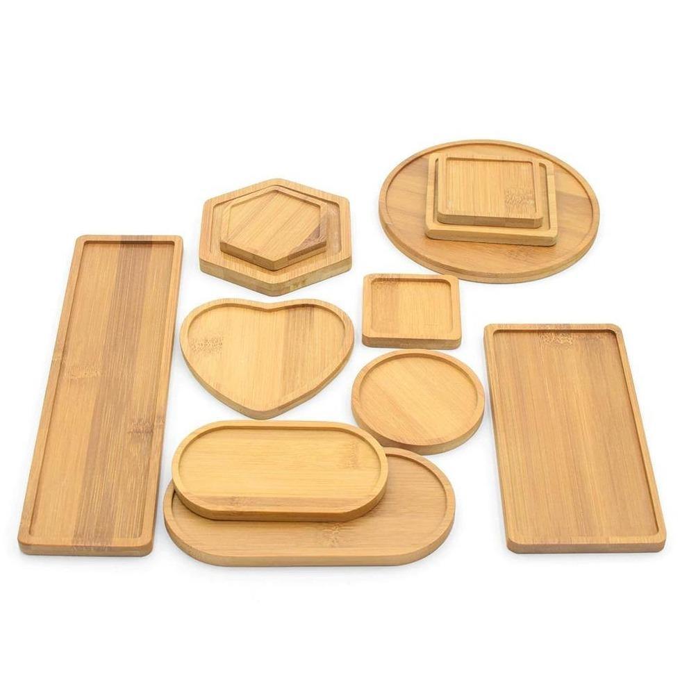 bamboo plant pot saucers Bamboo Planter Saucer Trays Ellipse / Medium