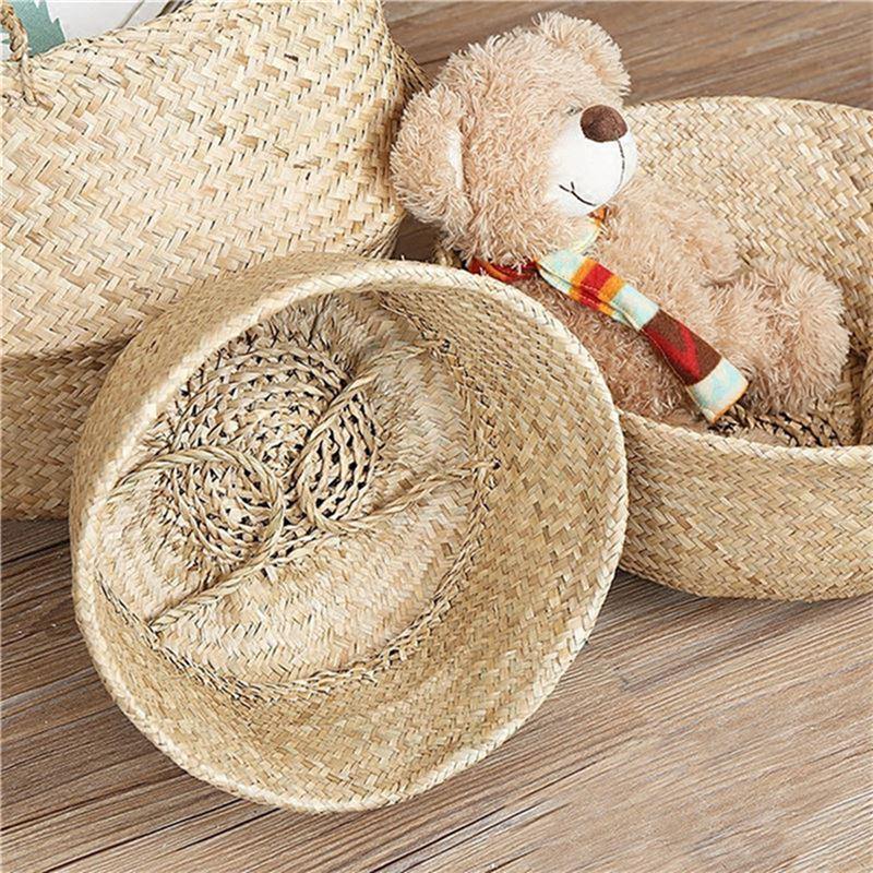 Artisan Rattan Planter or Storage Basket with Handles - Lily & Eden
