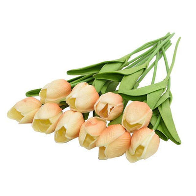 10-Piece Fake Tulips Silk Flowers - Lily & Eden
