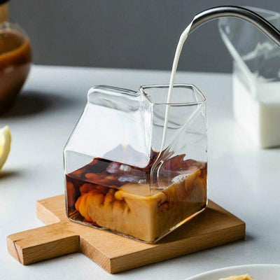 Compact Glass Milk Carton Mug - Lily & Eden