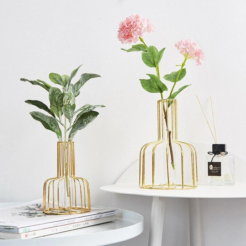 Vase with Test Tube and Iron Stand - Lily & Eden