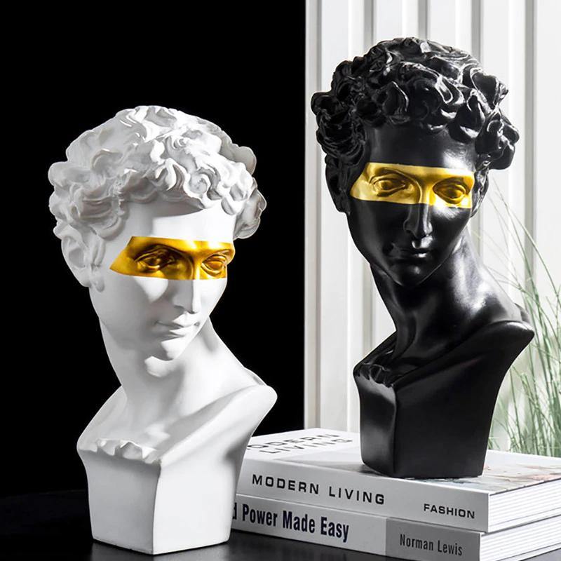 Florentine Gold Accent David Sculpture - Lily & Eden