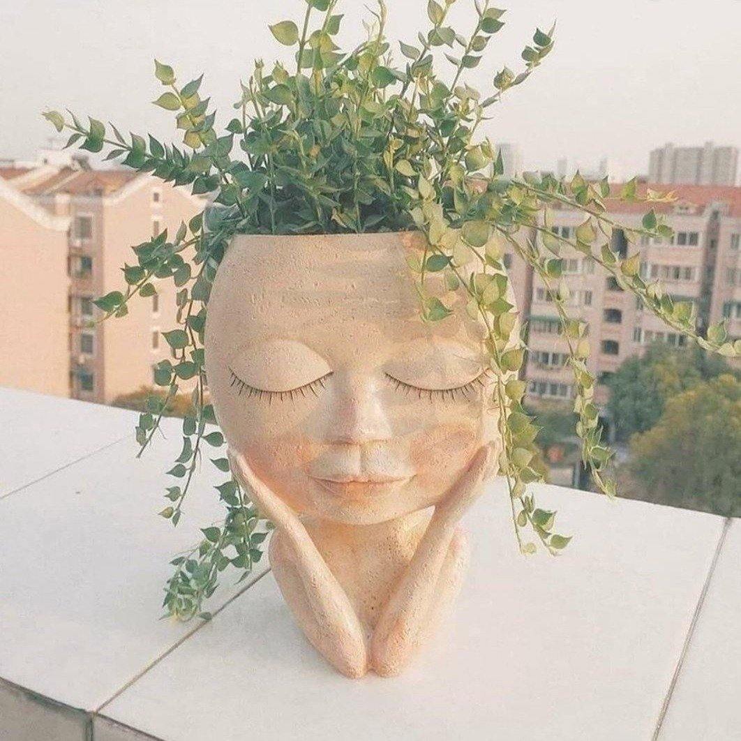planter face pots Rosy Cheeky Face Planter – Lily & Eden