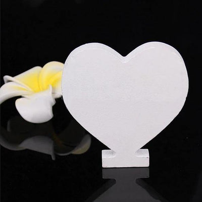 White Freestanding Mountable Wooden Alphabet Letter Heart | Lily & Eden