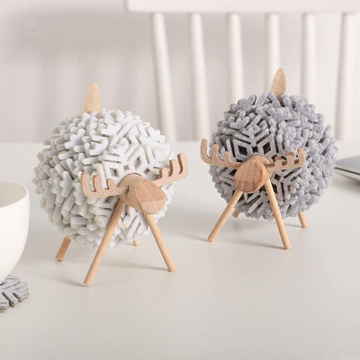Alma Elk 12-Piece Coaster Set - Lily & Eden