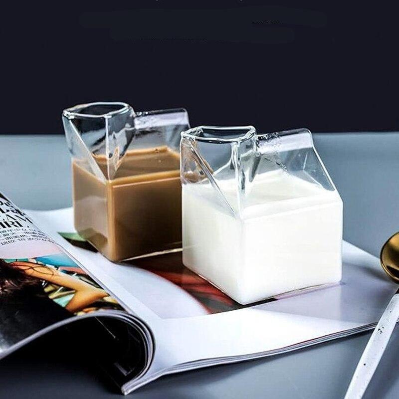 Compact Glass Milk Carton Mug - Lily & Eden