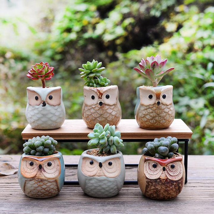 cute flower pots for succulents Desk Decor Planters MERRYHAPY Ceramics Flower Pot Bonsai Pots Succulent Containers Cute Small Flower Pots