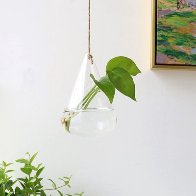 3-Piece Glass Hanging Terrarium Vases - Lily & Eden