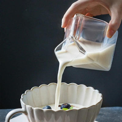 Compact Glass Milk Carton Mug - Lily & Eden