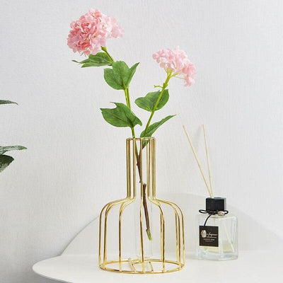 Vase with Test Tube and Iron Stand - Lily & Eden