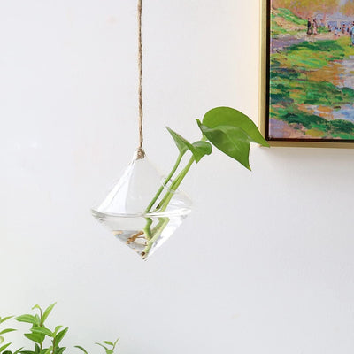3-Piece Glass Hanging Terrarium Vases - Lily & Eden