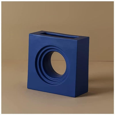 Lego House Ceramic Accent Vase Hole in the Wall DarkBlue | Lily & Eden