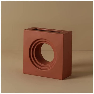 Lego House Ceramic Accent Vase Hole in the Wall IndianRed | Lily & Eden