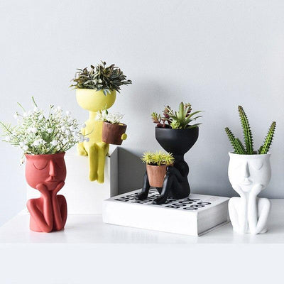 Ceramic Cupping Face Planter - Lily & Eden