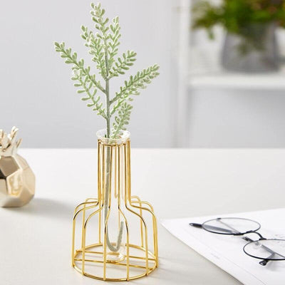 Vase with Test Tube and Iron Stand - Lily & Eden