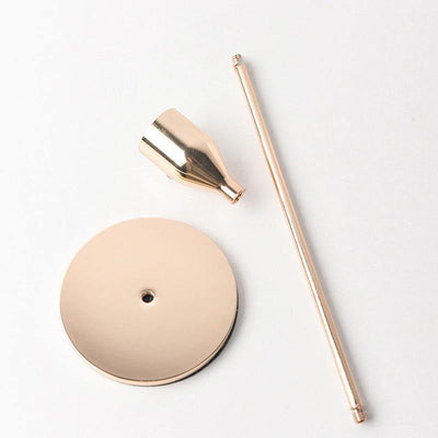 3-Piece Gold Candlestick Holder Set - Lily & Eden