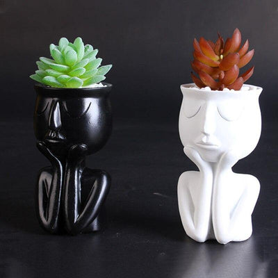 Ceramic Cupping Face Planter - Lily & Eden