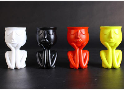 Ceramic Cupping Face Planter - Lily & Eden