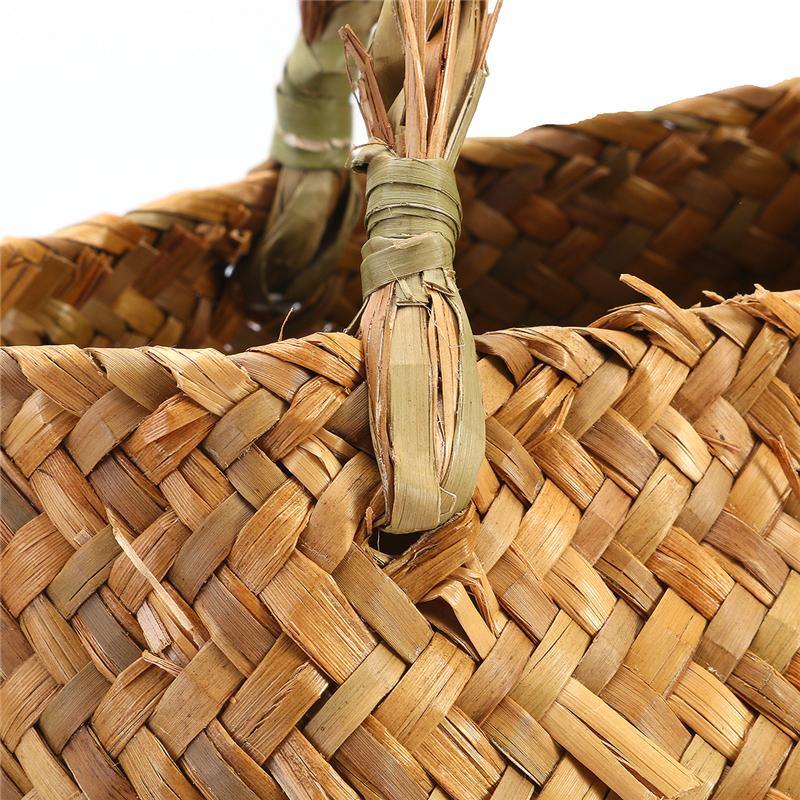 Artisan Rattan Planter or Storage Basket with Handles - Lily & Eden