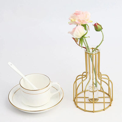 Vase with Test Tube and Iron Stand - Lily & Eden