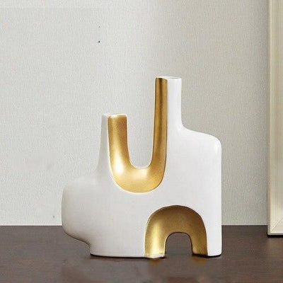 Gold Abstract Vases - Lily & Eden