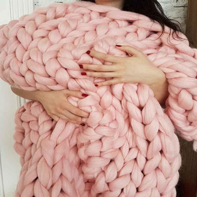 Cozy Chunky Knit Throw Blanket - Lily & Eden