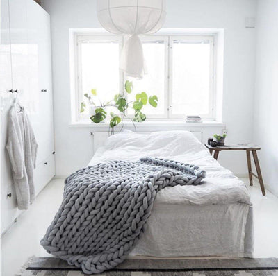 Cozy Chunky Knit Throw Blanket - Lily & Eden