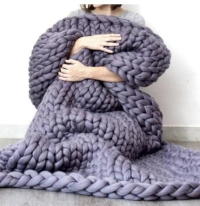 Cozy Chunky Knit Throw Blanket - Lily & Eden