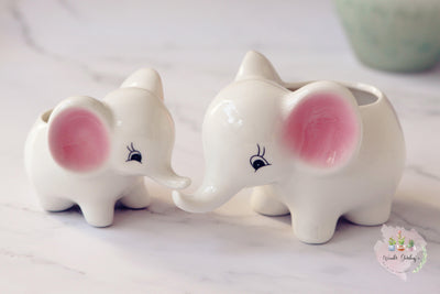 Ceramic Elephant Plant Pot - Lily & Eden