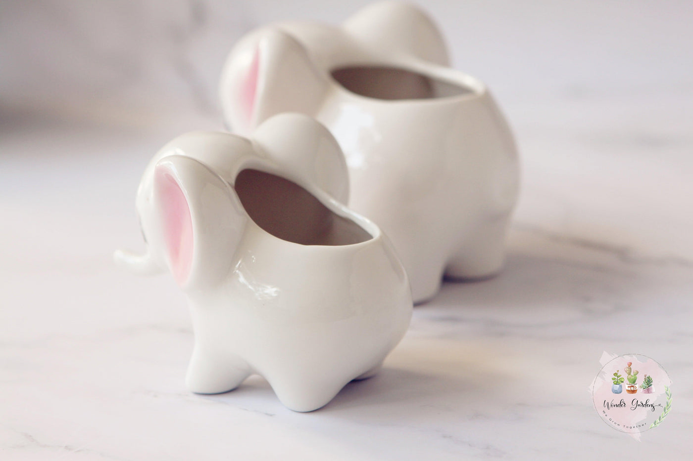 Ceramic Elephant Plant Pot - Lily & Eden